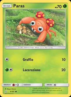 Paras card in Italian