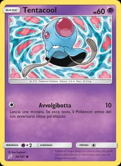 Tentacool card in Italian