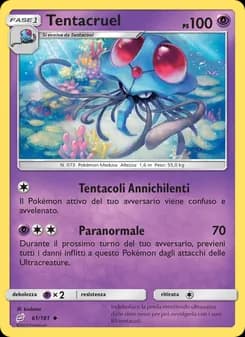 Tentacruel card in Italian