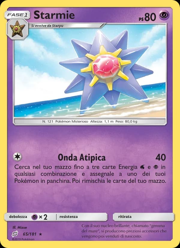 Starmie card in Italian