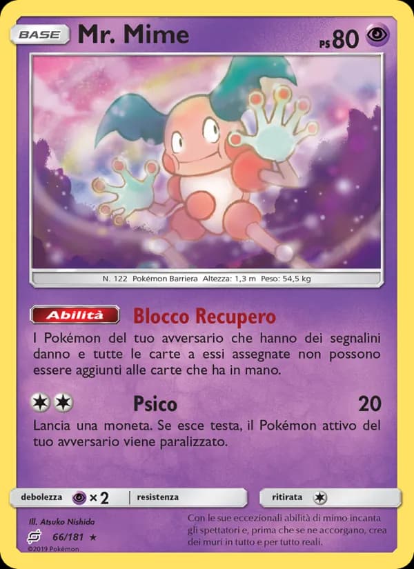 Mr. Mime card in Italian