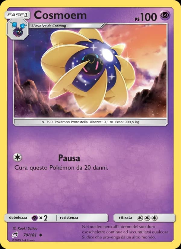 Cosmoem card in Italian