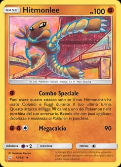 Hitmonlee card in Italian