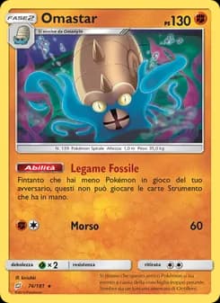Omastar card in Italian