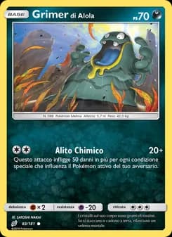 Grimer di Alola card in Italian