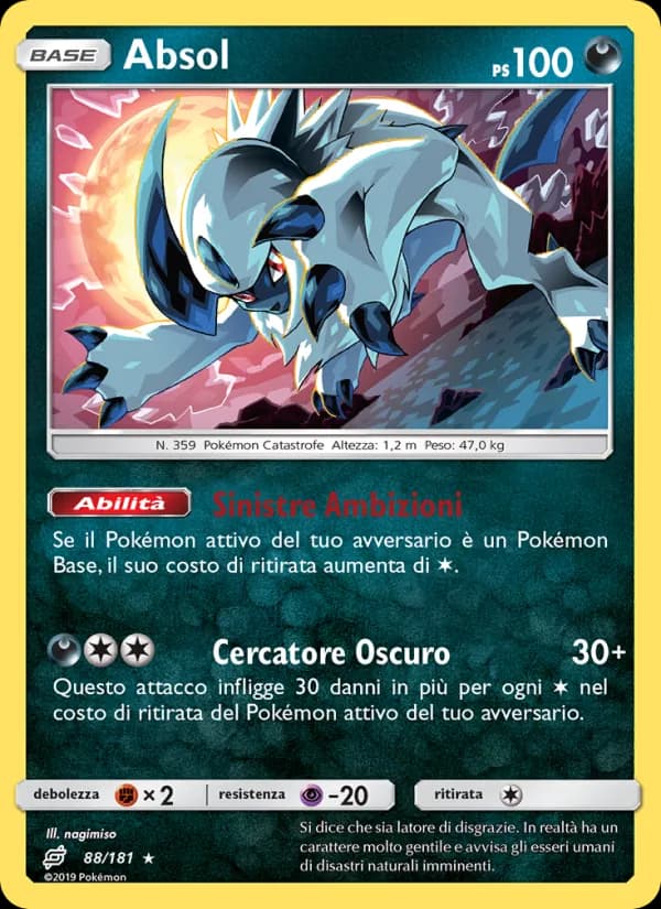 Absol card in Italian