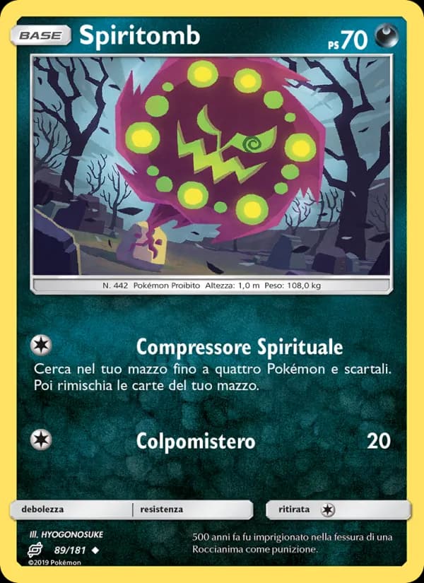 Spiritomb card in Italian