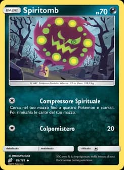 Spiritomb card in Italian
