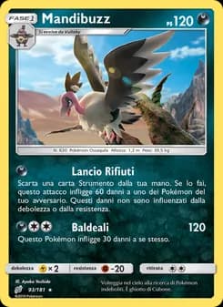 Mandibuzz card in Italian
