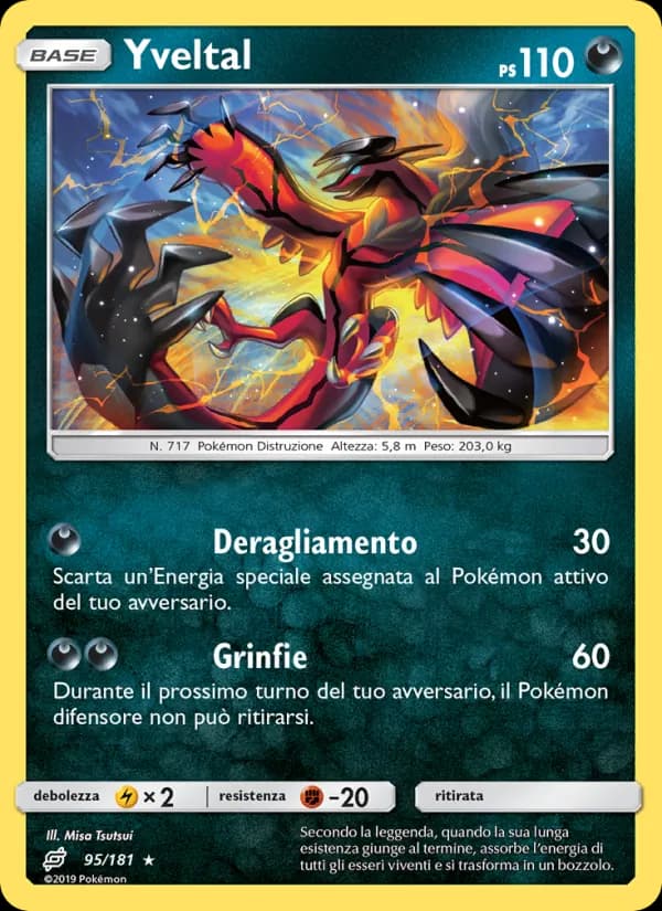 Yveltal card in Italian