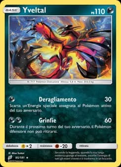 Yveltal card in Italian