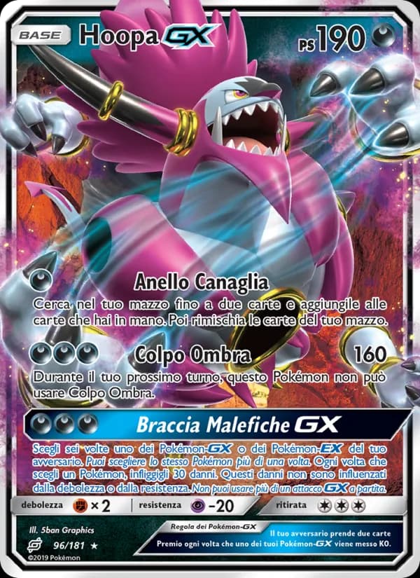 Hoopa GX card in Italian