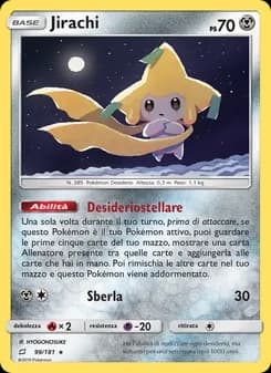 Jirachi card in Italian