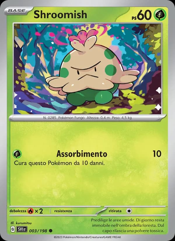 Shroomish card in Italian
