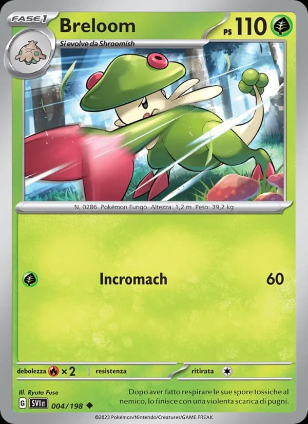 Breloom card in Italian