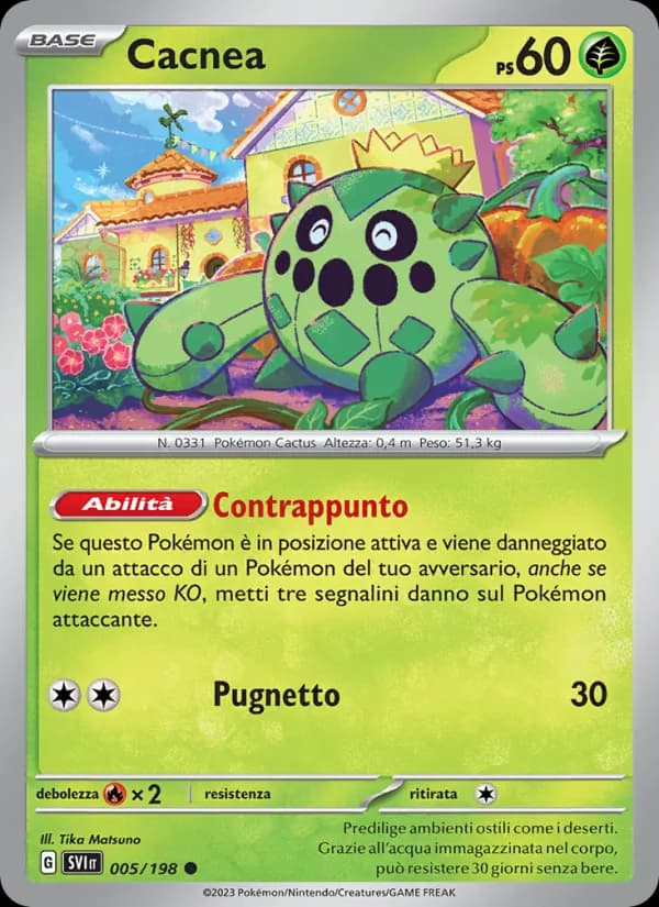Cacnea card in Italian
