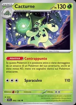 Cacturne card in Italian