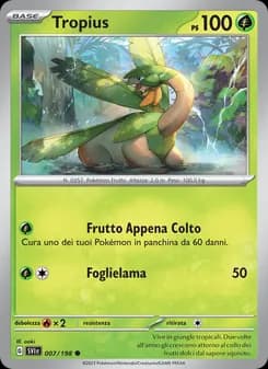 Tropius card in Italian