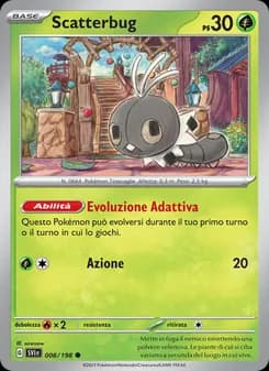 Scatterbug card in Italian