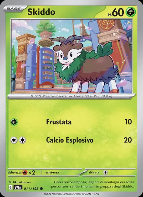Skiddo card in Italian