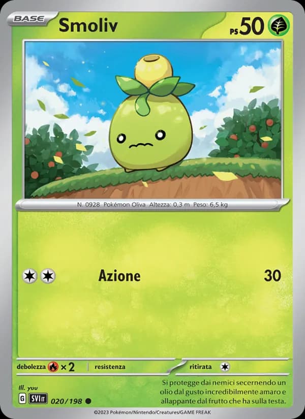 Smoliv card in Italian