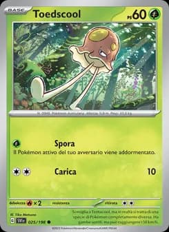 Toedscool card in Italian