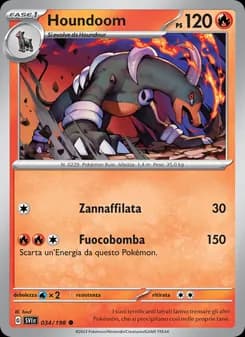 Houndoom card in Italian