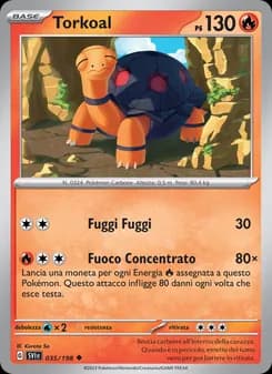 Torkoal card in Italian