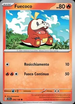 Fuecoco card in Italian