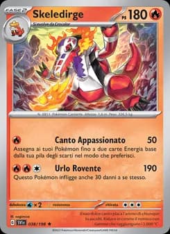 Skeledirge card in Italian