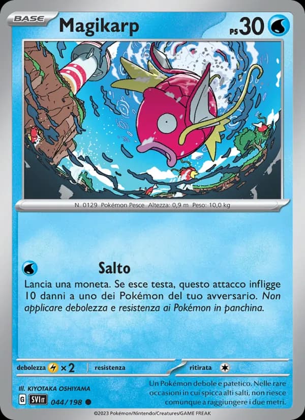 Magikarp card in Italian