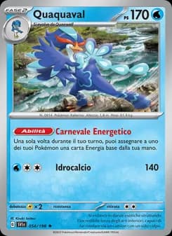 Quaquaval card in Italian
