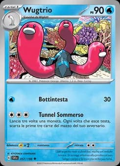 Wugtrio card in Italian