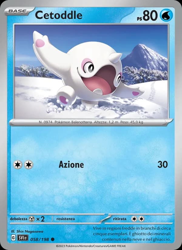 Cetoddle card in Italian