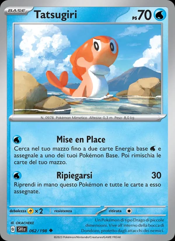 Tatsugiri card in Italian