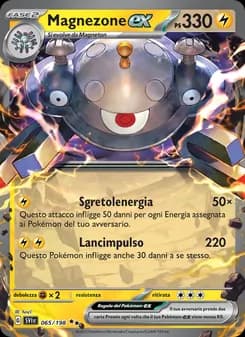 Magnezone-ex card in Italian