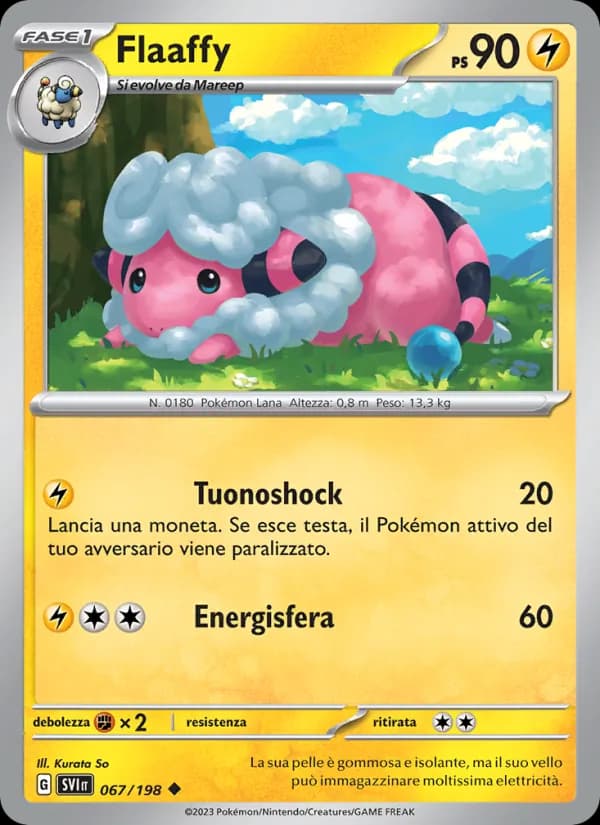 Flaaffy card in Italian