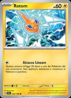 Rotom card in Italian