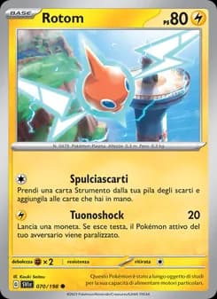 Rotom card in Italian