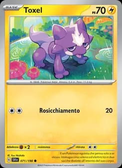 Toxel card in Italian