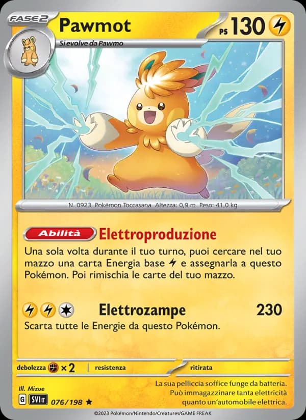 Pawmot card in Italian