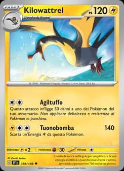 Kilowattrel card in Italian