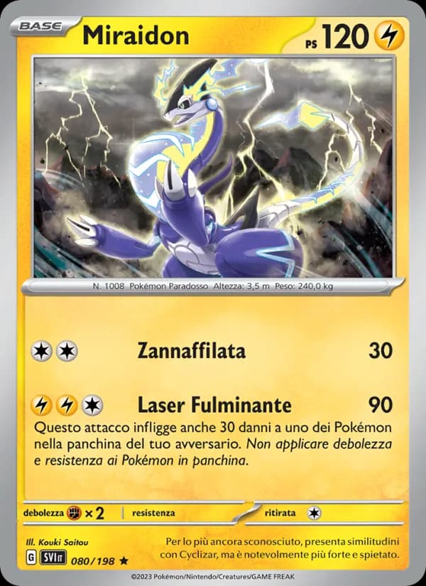 Miraidon card in Italian