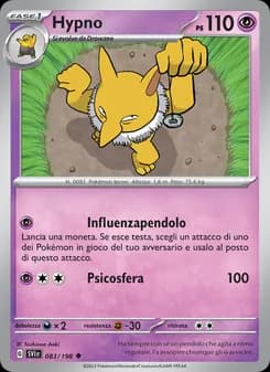 Hypno card in Italian