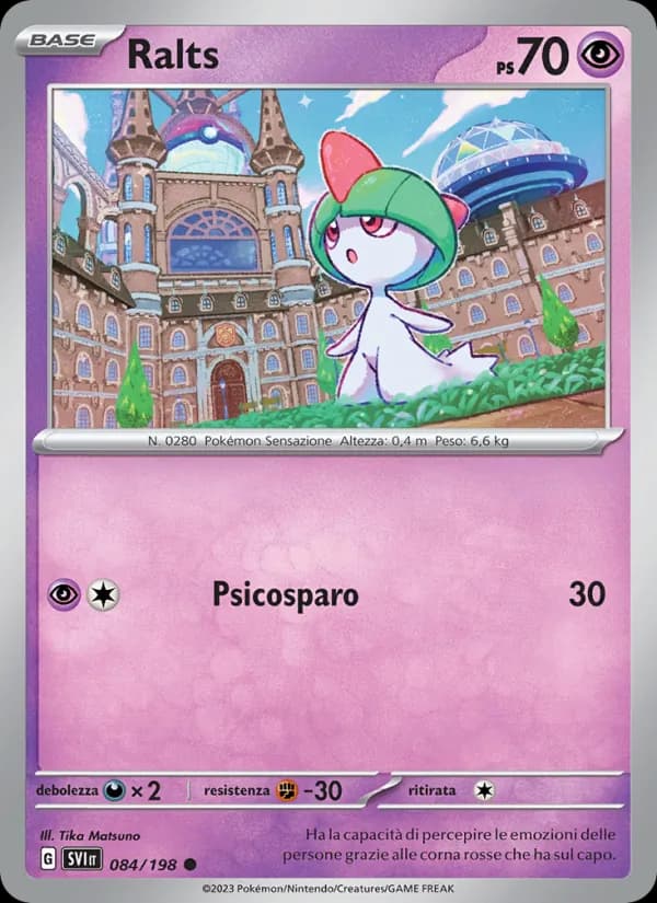Ralts card in Italian