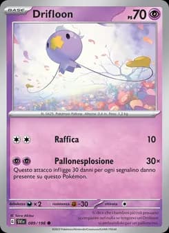 Drifloon card in Italian