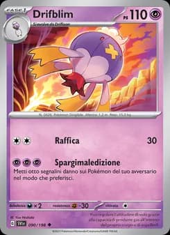 Drifblim card in Italian