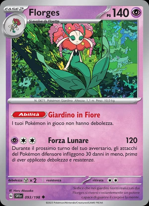 Florges card in Italian