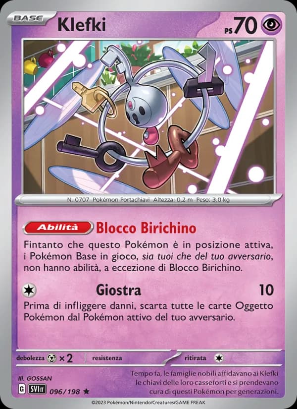 Klefki card in Italian