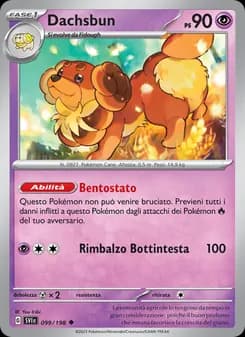 Dachsbun card in Italian